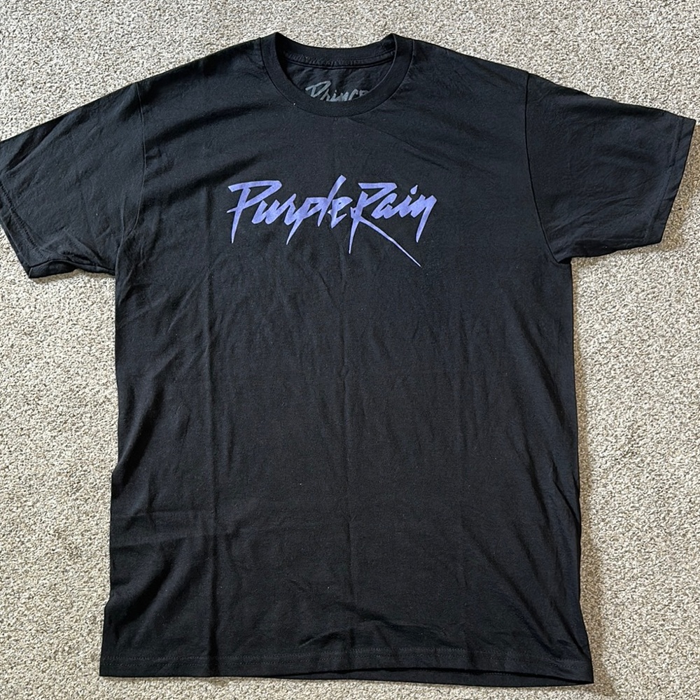 Prince Black Tee with Purple Graphic